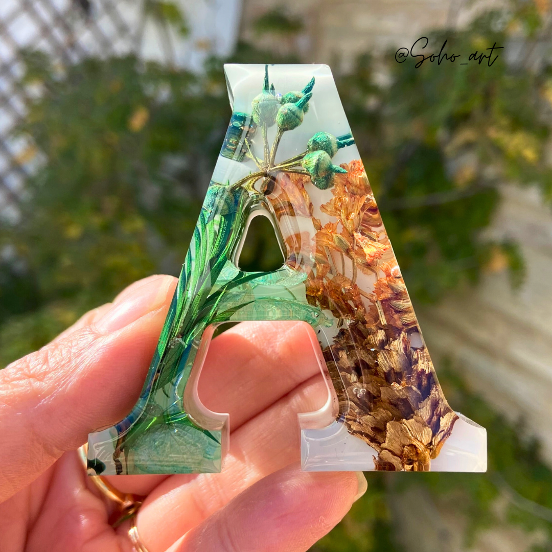 2 LETRAS MEDIANAS - Flores🌼