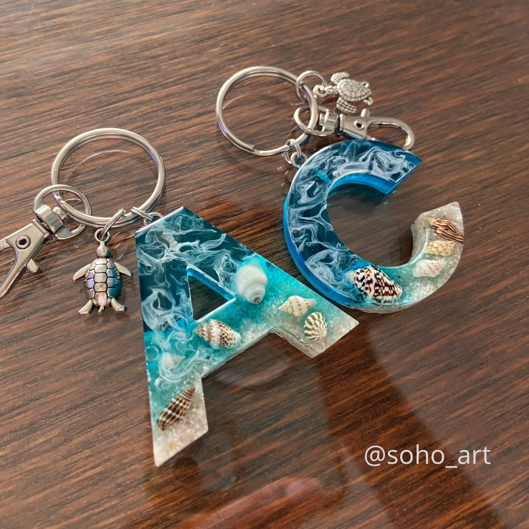 LLAVERO INICIAL MAR - Pack de 2 (stock)