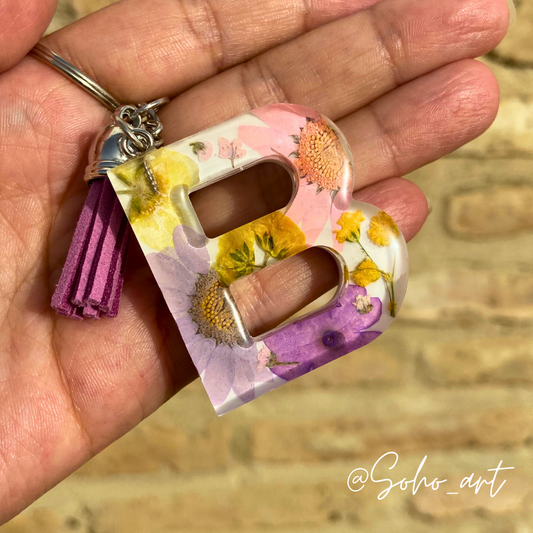 LLAVERO INICIAL FLORES (stock)